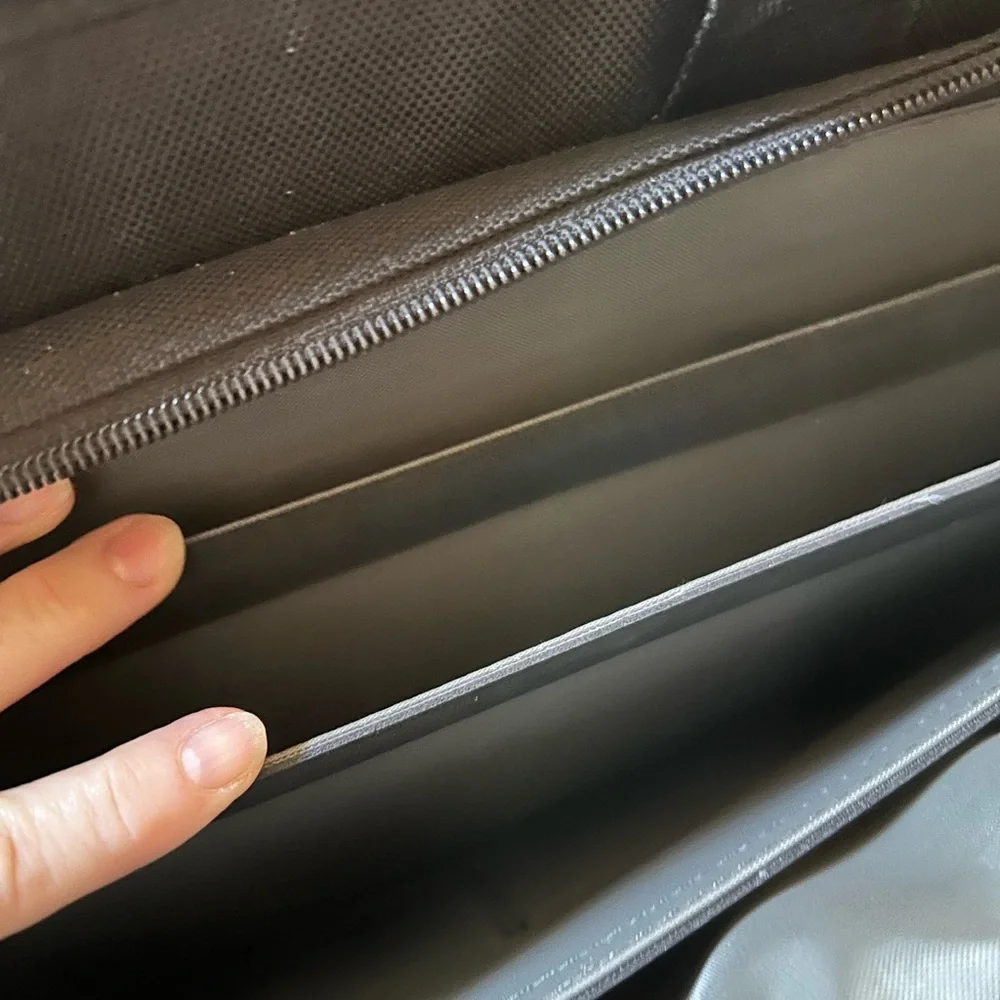 Dell Black Laptop Bag Soft Briefcase Office Lots of Storage
